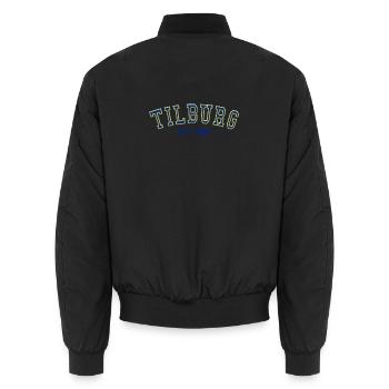 Tilburg gegründet 1966 - Unisex Bomberjacke - Schwarz - Hinten - AI Model Male 185 light (185cm)