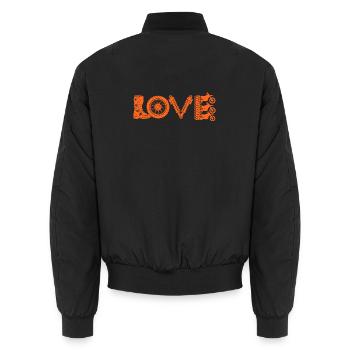  Love Motorrad Pit-bike supermoto Dirtbike Pitbike - Unisex Bomberjacke - Schwarz - Hinten - AI Model Male 185 light (185cm)