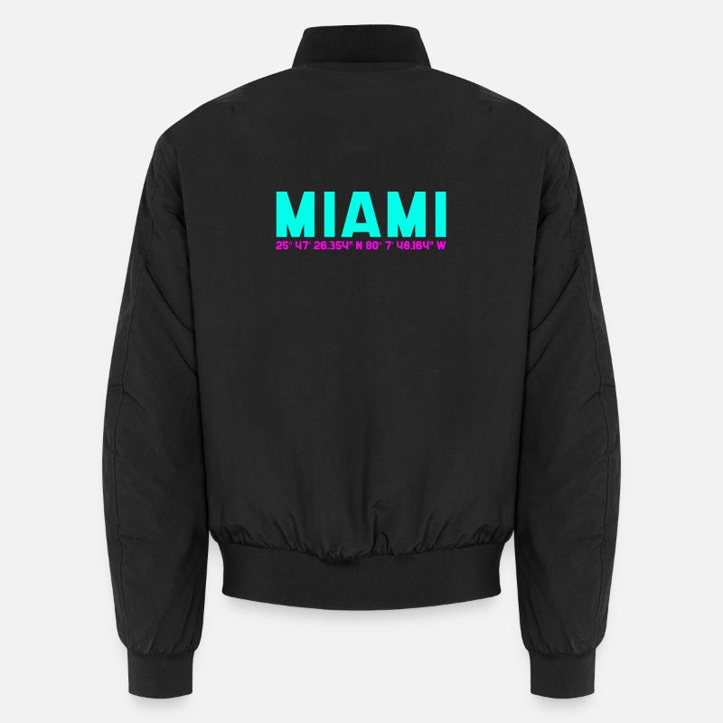 Coordonnées de Miami Neon Bomber unisexe