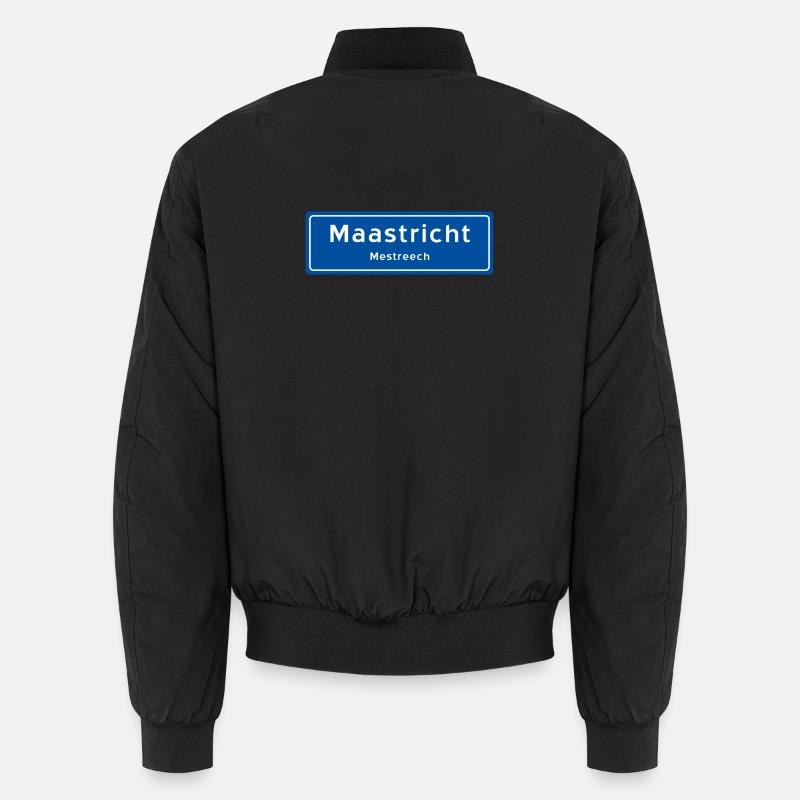 Maastricht place name sign - Unisex Bomber Jacket - black