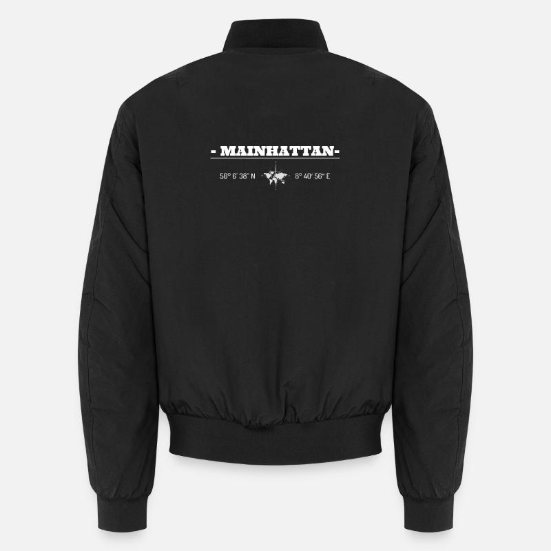 Coordinates Frankfurt am Main Mainhattan Unisex Bomber Jacket