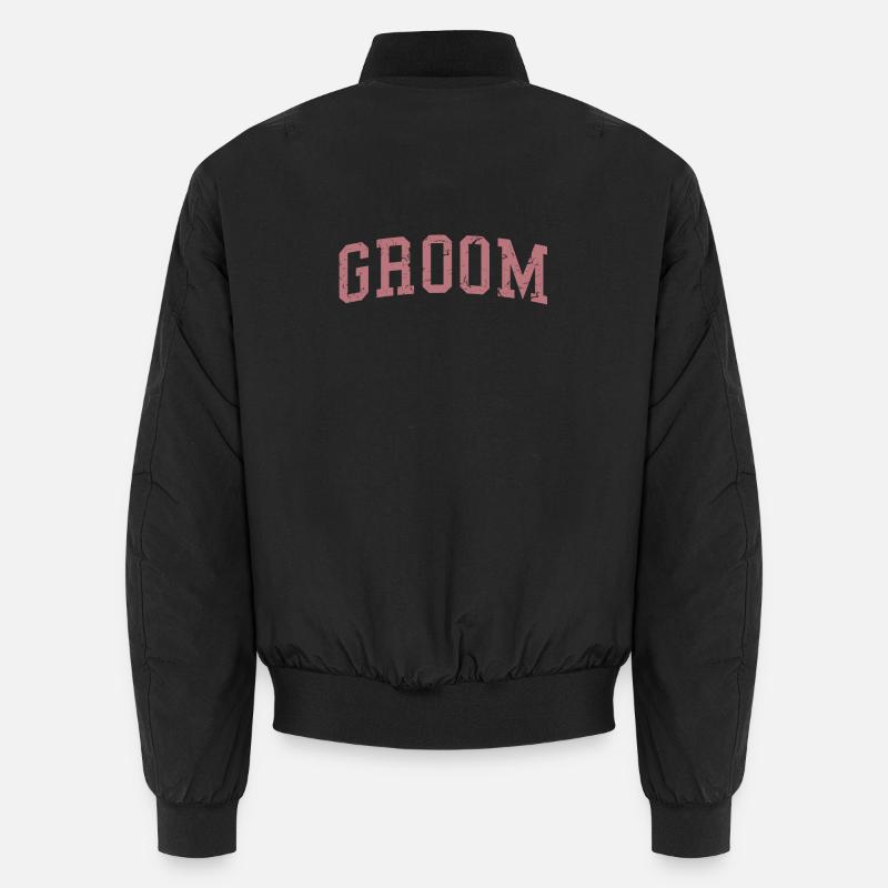 Bräutigam Cool Matching Paar Hochzeitsfeier Hochzeit Unisex Bomberjacke