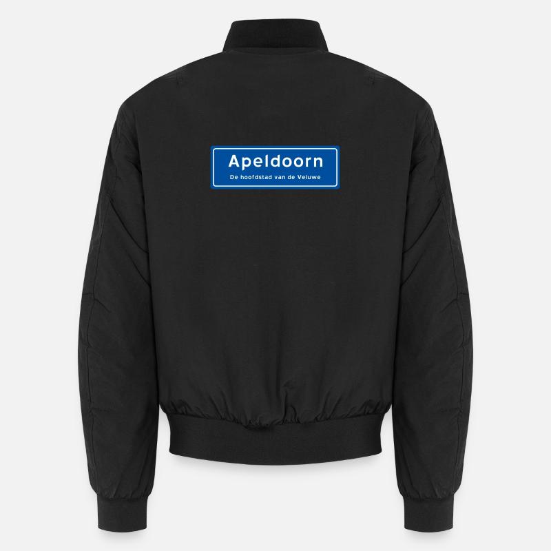 Panneau de toponyme d’Apeldoorn - Bomber unisexe - noir