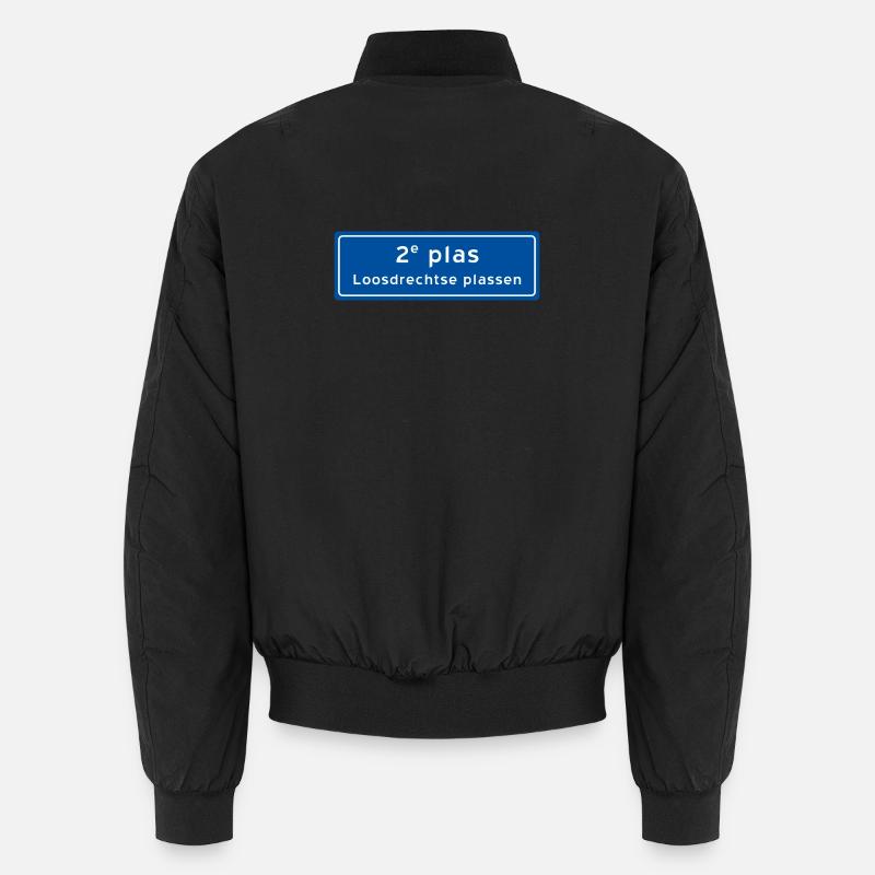 Loosdrechtse plassen 2nd plas - Unisex Bomber Jacket - black