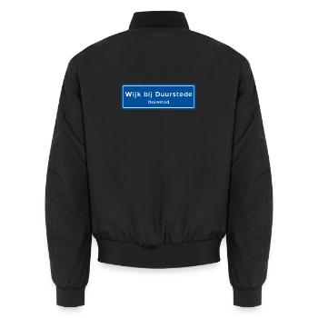 Wijk bij Duurstede signe de nom de lieu - Bomber unisexe - noir - Dos - AI Model Male 185 light (185cm)