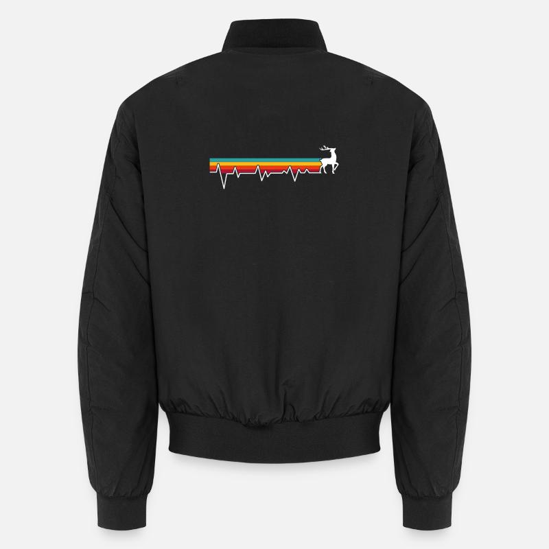 Prismatischer Hirsch-Herzschlag Unisex Bomberjacke