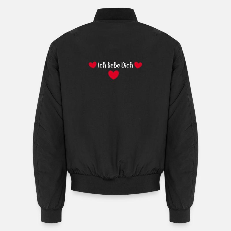 rotes Herz rot Herzen rot Herz Geschenk Unisex Bomberjacke