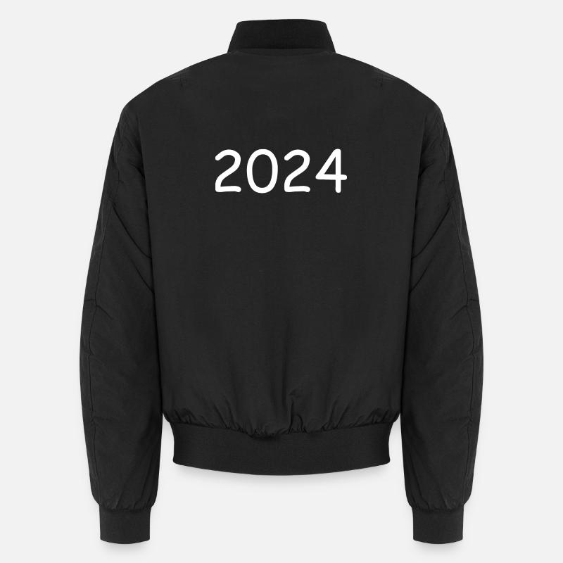 2024 année blanc Bomber unisexe