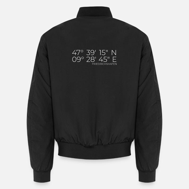 Friedrichshafen white Unisex Bomber Jacket