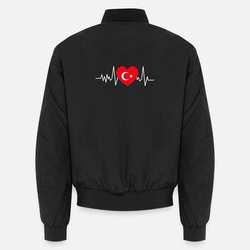 Türkey Herzschlag Unisex Bomberjacke