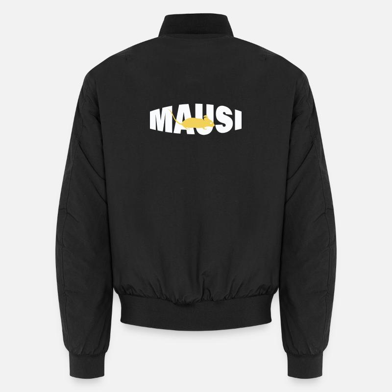 MAUSI - Unisex Bomberjacke - Schwarz