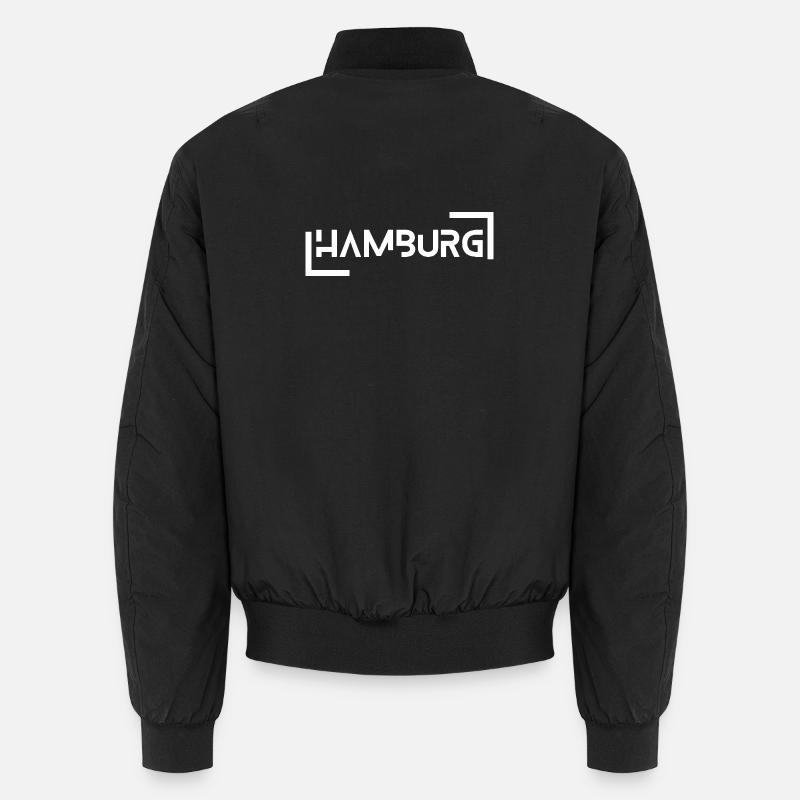 Hamburg - Unisex Bomberjacke - Schwarz
