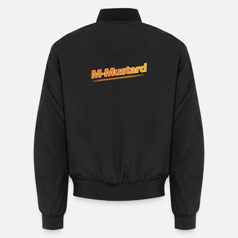 M-Mustard - Unisex Bomber Jacket - black
