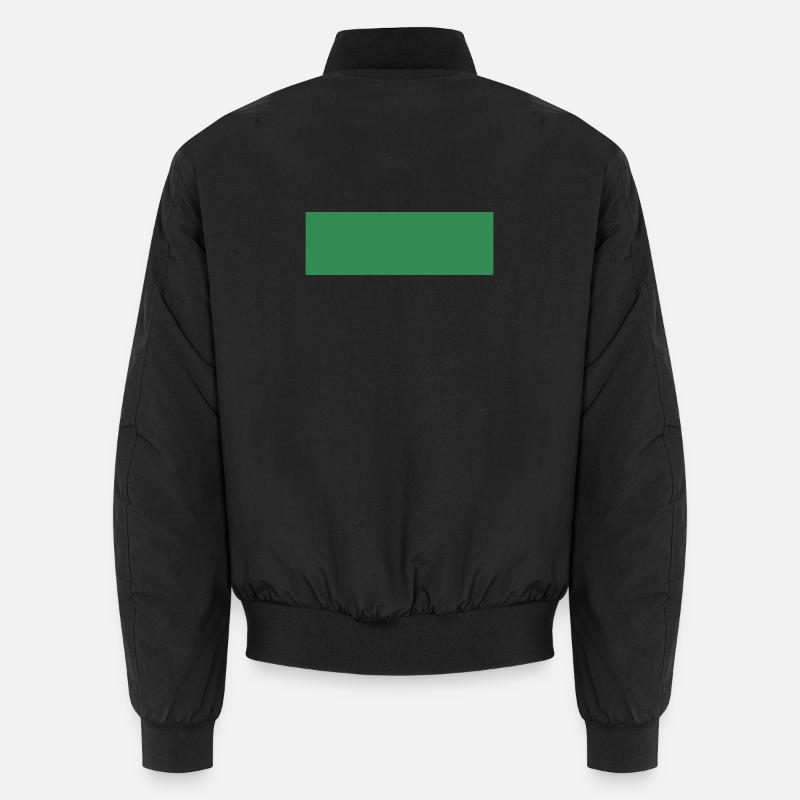 Abstract Green Rectangle Print Unisex Bomber Jacket