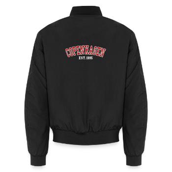 Copenhagen Est. 1995 - Unisex Bomber Jacket - black - Back - AI Model Male 185 light (185cm)