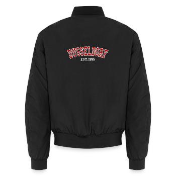 Düsseldorf Est. 1995 - Unisex Bomberjacke - Schwarz - Hinten - AI Model Male 185 light (185cm)