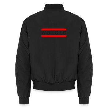 Wololo - 2a - Mobii_3 Edition - black - Unisex Bomberjacke - Schwarz - Hinten - AI Model Male 185 light (185cm)