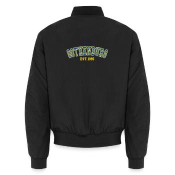Göteborg Est. 1995 - Unisex Bomberjacke - Schwarz - Hinten - AI Model Male 185 light (185cm)