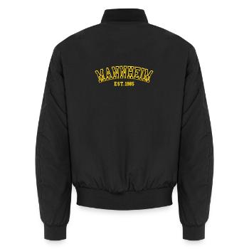 Mannheim Fondé en 1985 - Bomber unisexe - noir - Dos - AI Model Male 185 light (185cm)