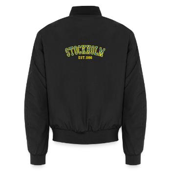 Stockholm Fondée en 1996 - Bomber unisexe - noir - Dos - AI Model Male 185 light (185cm)