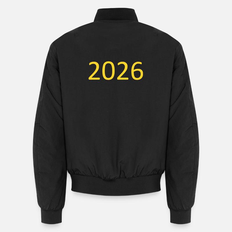 2026 Yellow Template Personalize Unisex Bomber Jacket