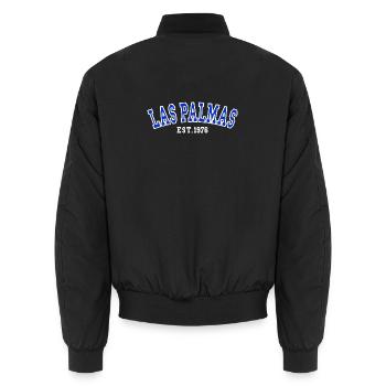 Las Palmas Est. 1976 - Unisex Bomber Jacket - black - Back - AI Model Male 185 light (185cm)