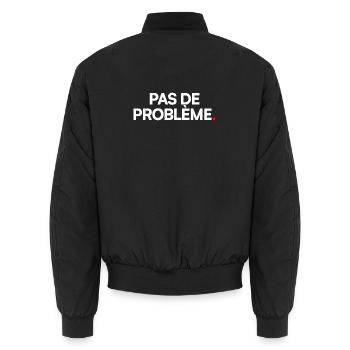 Pas de problème - Bomber unisexe - noir - Dos - AI Model Male 185 light (185cm)