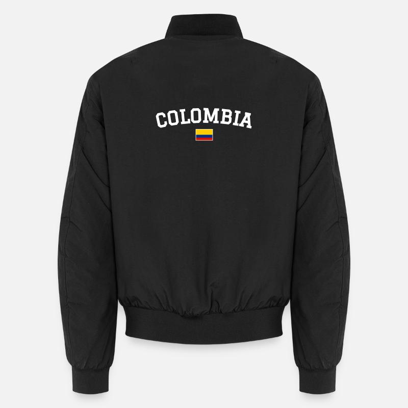 Drapeau de la Colombie Blanc Bomber unisexe
