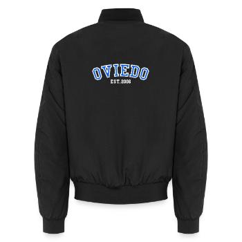 Oviedo Fondé en 2006 - Bomber unisexe - noir - Dos - AI Model Male 185 light (185cm)