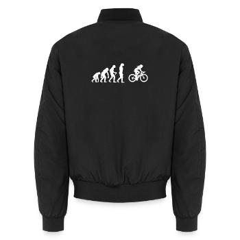 Strassenradsport Geschenkidee für die Velofahrerin - Unisex Bomberjacke - Schwarz - Hinten - AI Model Male 185 light (185cm)