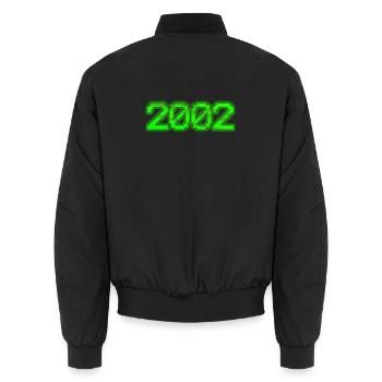 Nerd 2002 - Unisex Bomberjacke - Schwarz - Hinten - AI Model Male 185 light (185cm)