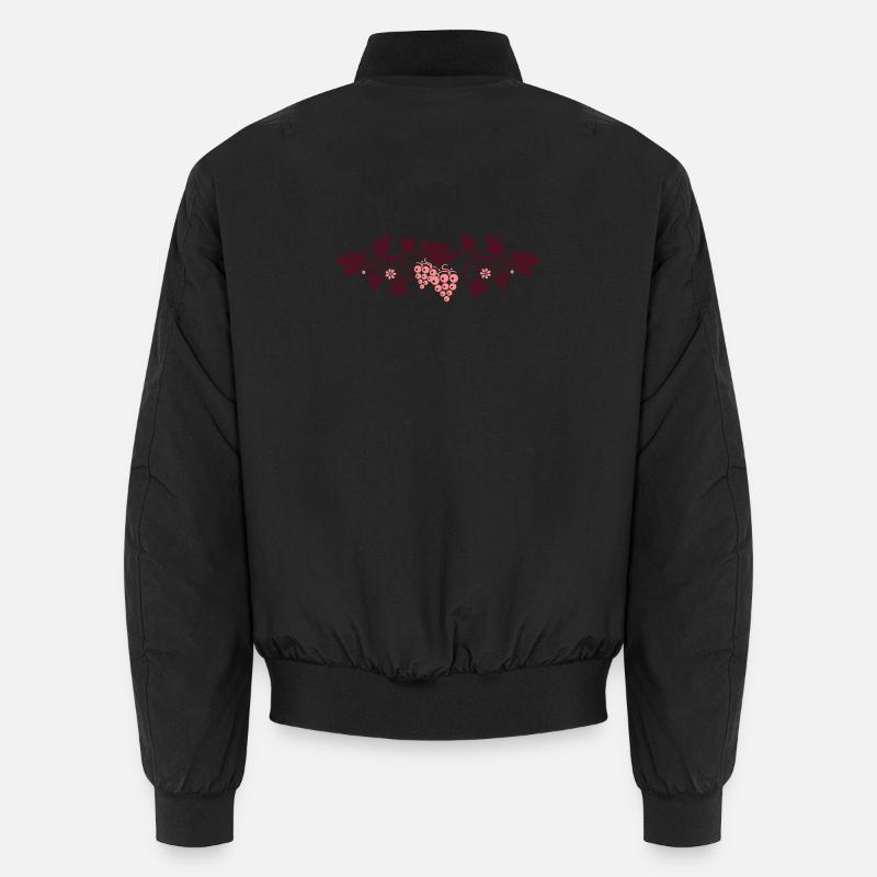 Weinranke mit Weinblättern, Weinrebe Unisex Bomberjacke