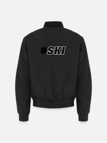 Ski slope - Unisex Bomber Jacket - black