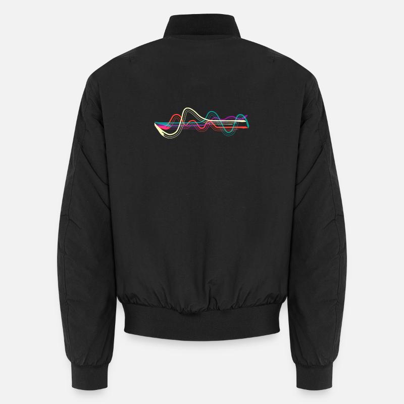 Lines. - Unisex Bomberjacke - Schwarz