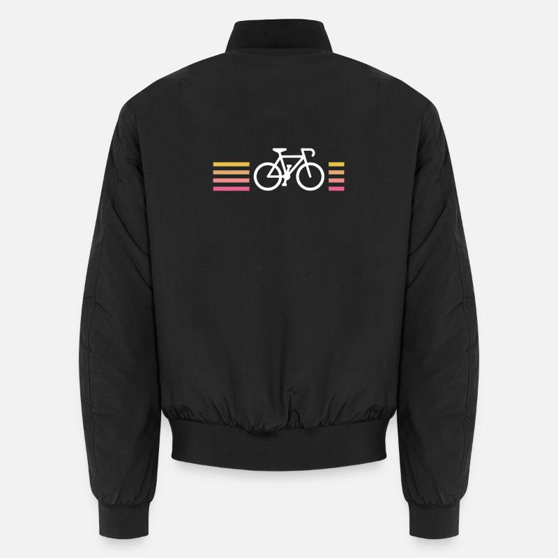 Vélo Sport Blanc - Bomber unisexe - noir
