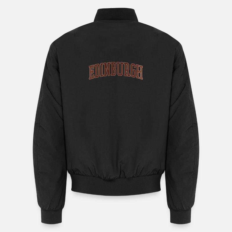 Édimbourg Ecosse Vintage Lettrage Bomber unisexe