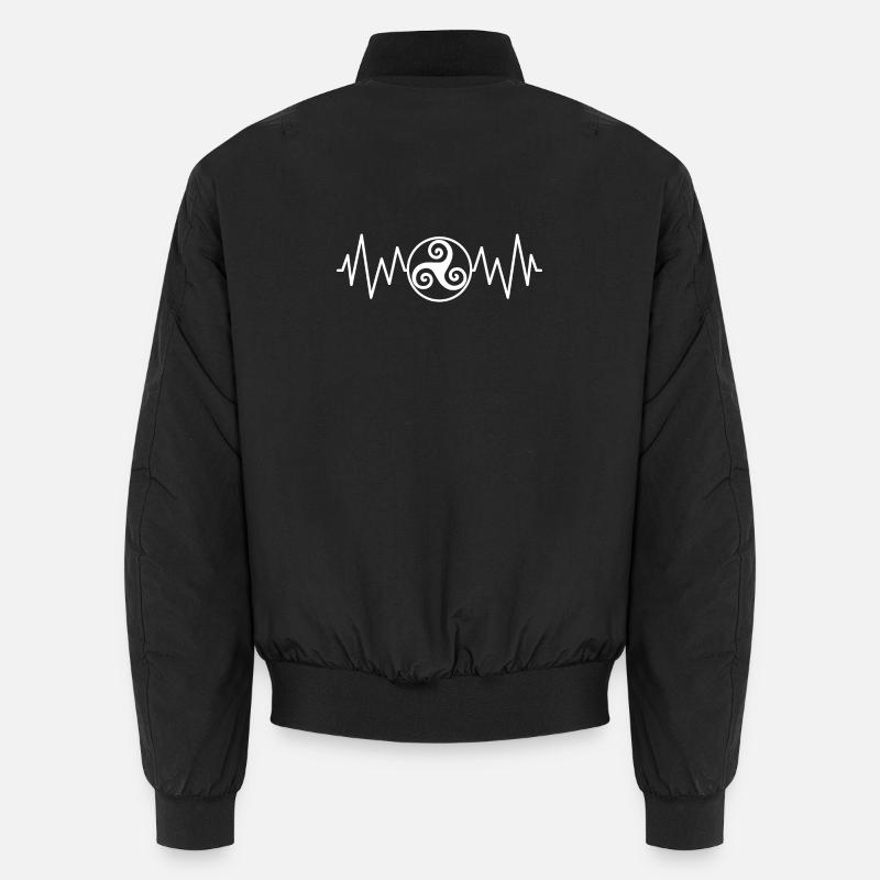 Triskel heart rate Unisex Bomber Jacket