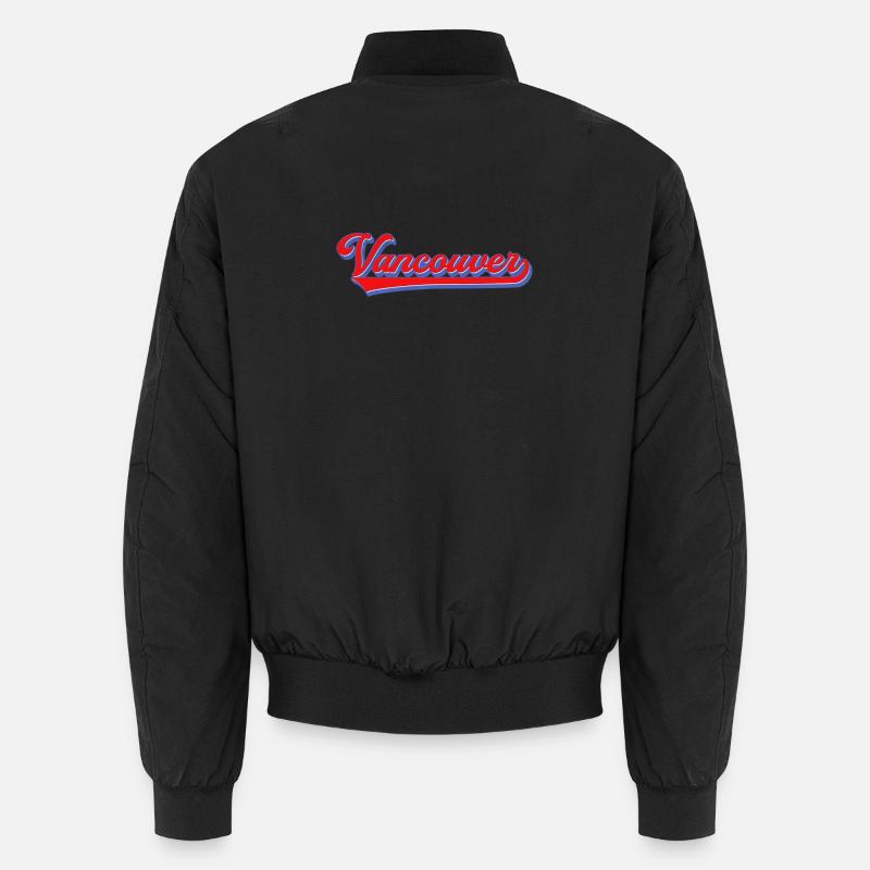 Vancouver Lettering Retro Style Unisex Bomber Jacket