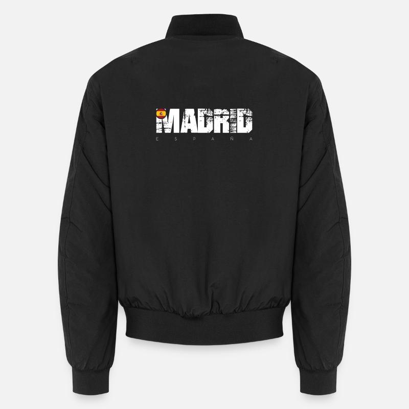 Distressed Made in Spain Typografie Unisex Bomberjacke