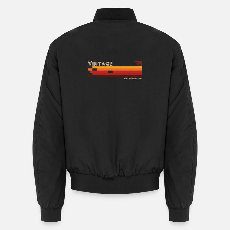 Vintage Stripe Gradient Aged to Perfection Unisex Bomber Jacket