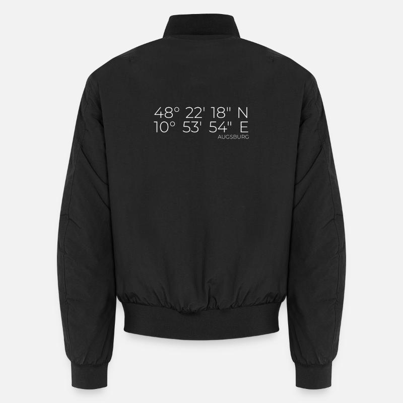 Coordonnées Augsbourg - Bomber unisexe - noir