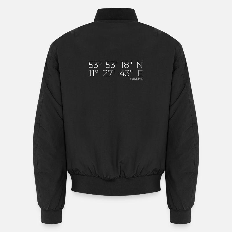 Wismar white Unisex Bomber Jacket