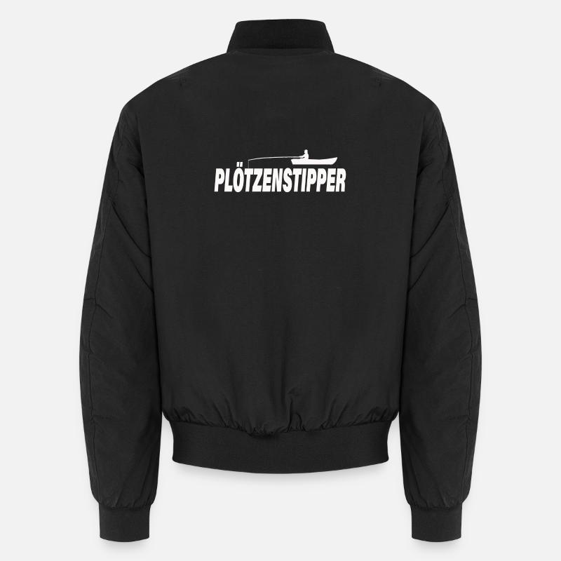 PLÖTZENSTIPPER - Unisex Bomber Jacket - black