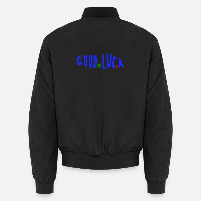good luck, viel Glück Unisex Bomberjacke