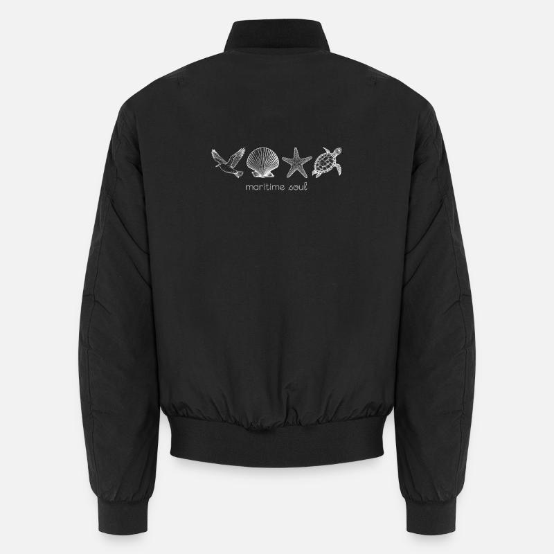 maritime soul ocean inspired for beach lovers Unisex Bomber Jacket