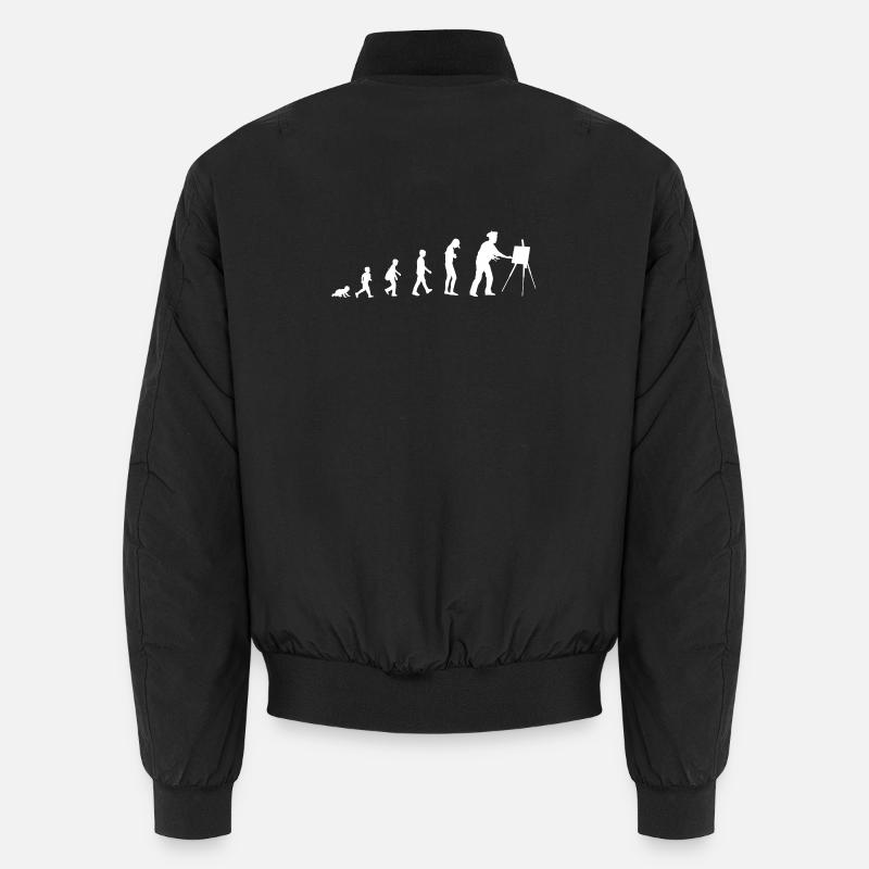 Development from baby to painter Unisex Bomber Jacket
