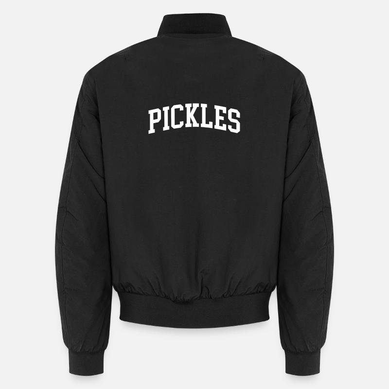 Pickle College University Pickles - Unisex Bomber Jacket - black