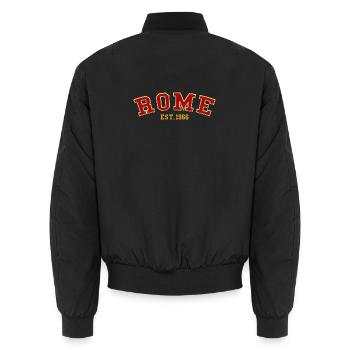Rome Est. 1966 - Unisex Bomber Jacket - black - Back - AI Model Male 185 light (185cm)