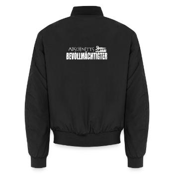 REPRÉSENTANT DE SECTION - Bomber unisexe - noir - Dos - AI Model Male 185 light (185cm)