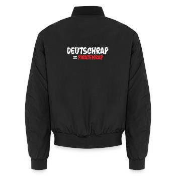 Musique pirate hip-hop deutschrap_rap1 - Bomber unisexe - noir - Dos - AI Model Male 185 light (185cm)
